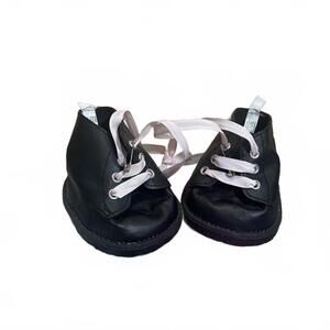 Build A Bear Workshop Black Lace Up Goth Emo Punk Shoes